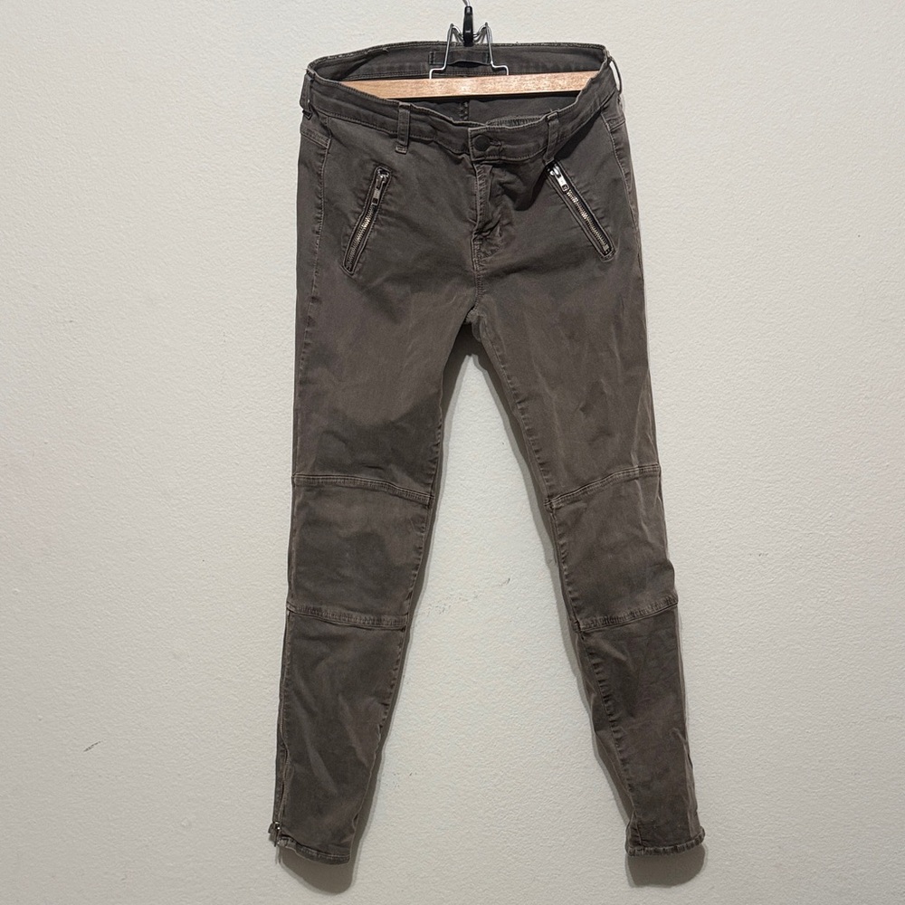 J brand Brown Zippered Pants